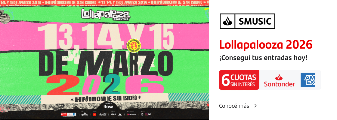 ¡Hola de nuevo! Preparate para la 11° edición de Lollapalooza Argentina. Conocé más.