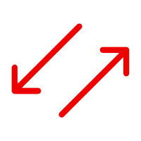 Flechas diagonales