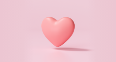 Corazón rosa