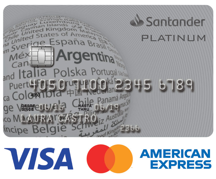 Tarjeta Platinum, Visa, Master, Amex