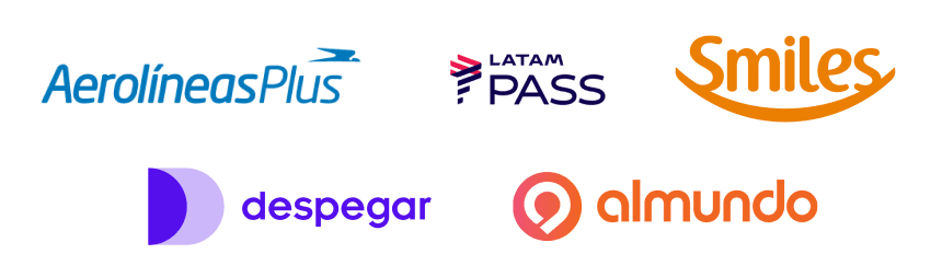 Aerolíneas Plus - Latam Pass - Smiles - Almundo - Despegar