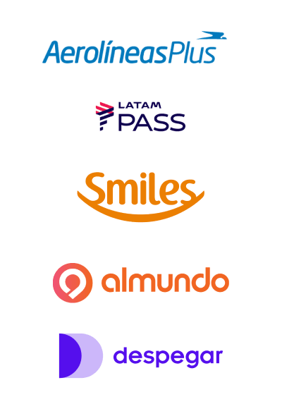 Aerolíneas Plus - Latam Pass - Smiles - Almundo - Despegar