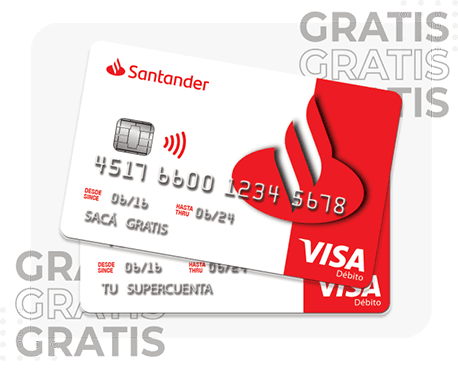 Tarjeta de débito Santander Visa